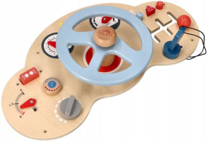 Kierownica Symulator Jazdy Zabawka Drewniana Lelin