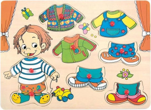 Układanka Z Uchwytami Puzzle Ubieranka Stroje