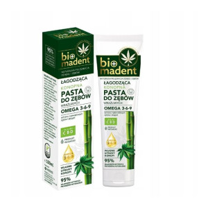 BIO MADENT Pasta do zębów CBD Wegańska Konopna Łagodząca 100ml