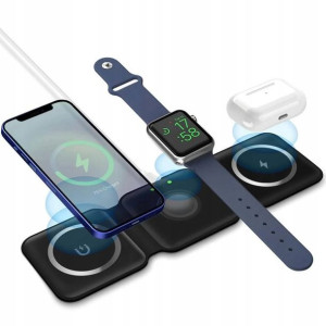 Ładowarka Indukcyjna 3w1 do iPhone AirPods Watch
