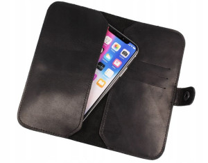 Etui Portfel Skórzany Skóra Do Telefonu 6,2 Cala