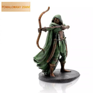 Figurka Rpg - Seria Humanoidy - Łowca Człowiek - Pomalowana 25 Mm
