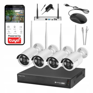 Zestaw do monitoringu WiFi Rejestrator Kamery Tuya