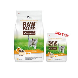 Vetexpert RAW PALEO KITTEN 6kg + RAW PALEO KITTEN 250g GRATIS!!