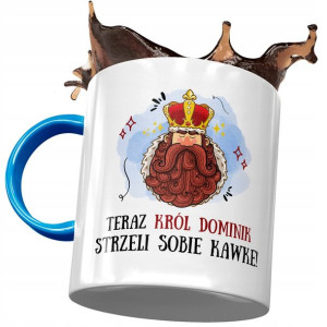 Kubek Błękitny Dla Dominika Kolegi Męża na Prezent