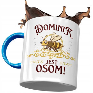 Kubek Błękitny Dla Dominika Kolegi Męża na Prezent