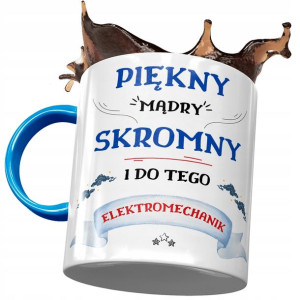 Kubek Błękitny Dla Elektromechanika Na Prezent