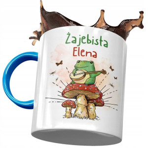 Kubek Błękitny Dla Eleny Koleżanki Żony na Prezent
