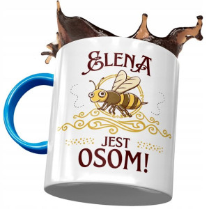 Kubek Błękitny Dla Eleny Koleżanki Żony na Prezent