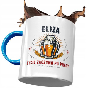 Kubek Błękitny Dla Elizy Przyjaciółki Na Prezent