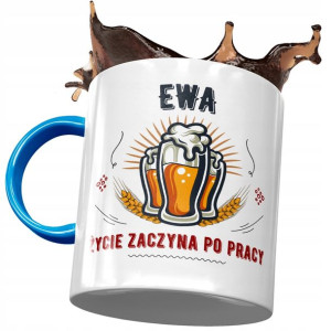 Kubek Błękitny Dla Ewy Przyjaciółki Żony Prezent