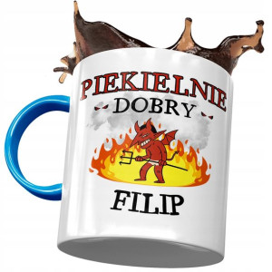 Kubek Błękitny dla Filipa Kolegi na Prezent