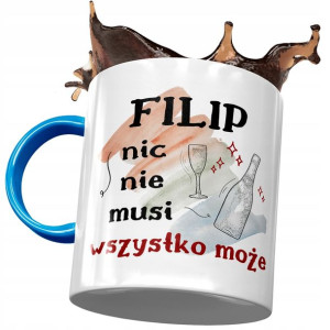 Kubek Błękitny dla Filipa Kolegi na Prezent