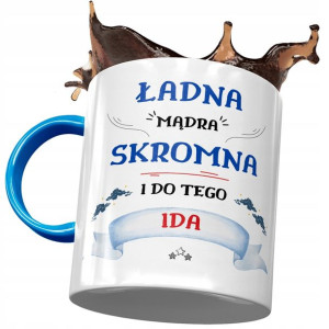 Kubek Błękitny Dla Idy Żony Przyjaciółki Prezent