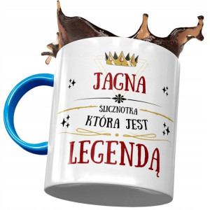 Kubek Błękitny Dla Jagny Koleżanki Żony na Prezent