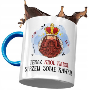 Kubek Błękitny Dla Karola Kolegi Męża na Prezent
