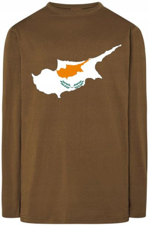 Cypr Flaga Męska Bluza Longsleeve Nadruk R.S