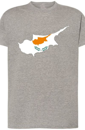 Cypr Flaga Męski T-shirt Modny Nadruk Rozm.3XL
