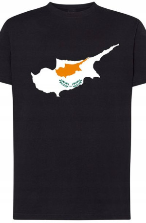Cypr Flaga Męski T-shirt Modny Nadruk Rozm.5XL