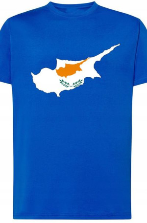 Cypr Flaga Męski T-shirt Modny Nadruk Rozm.XS