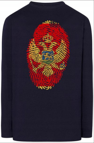Czarnogóra Flaga Odcisk Longsleeve Rozm.5XL