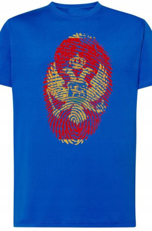 Czarnogóra Flaga Odcisk Męski T-Shirt Rozm.4XL