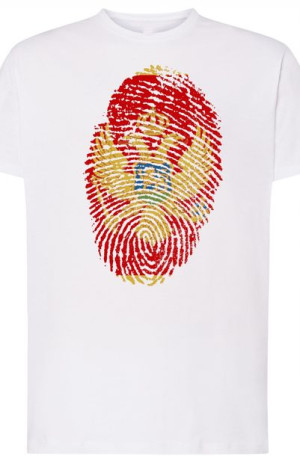 Czarnogóra Flaga Odcisk Męski T-Shirt Rozm.M