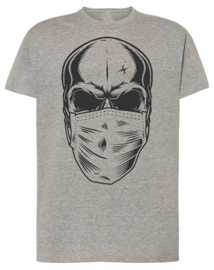 Czaszka w masce T-shirt Modny Rozm.L