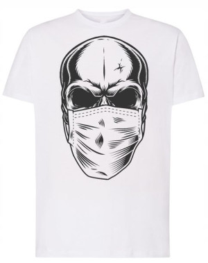 Czaszka w masce T-shirt Modny Rozm.XS