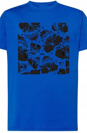 Czaszki Męski Modny T-Shirt Logo Nadruk Rozm.4XL
