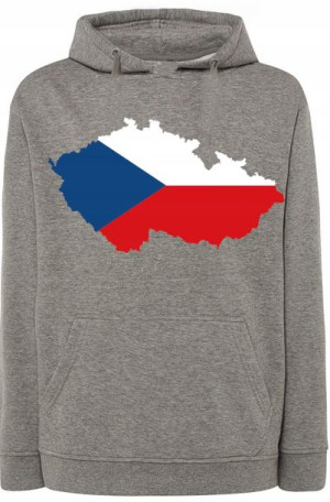 Czechy Bluza Męska Modna Kaptur Nadruk r.3XL