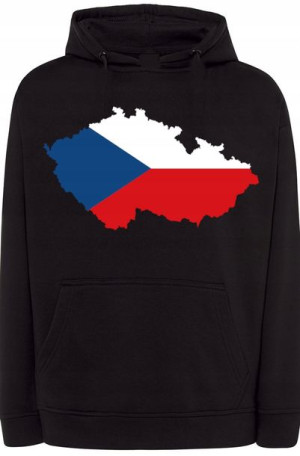 Czechy Bluza Męska Modna Kaptur Nadruk r.L