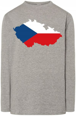 Czechy Męska Bluza Longsleeve Flaga Rozm.5XL