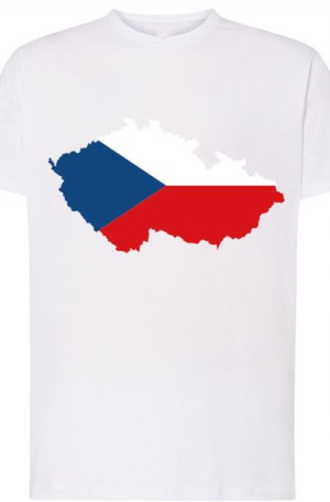 Czechy Męski T-shirt Nadruk Modny Flaga Rozm.4XL