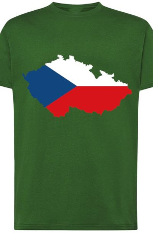 Czechy Męski T-shirt Nadruk Modny Flaga Rozm.S