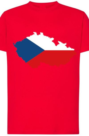 Czechy Męski T-shirt Nadruk Modny Flaga Rozm.XS