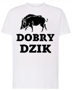 DOBRY DZIK Męski Modny T-shirt nadruk Rozm.3XL