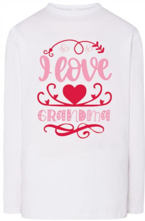 Dzień Babci Nadruk Longsleeve Modny r.XL