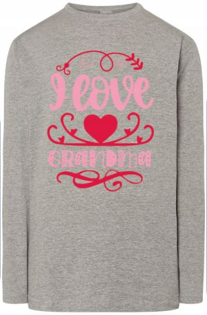Dzień Babci Nadruk Longsleeve Modny r.XXL