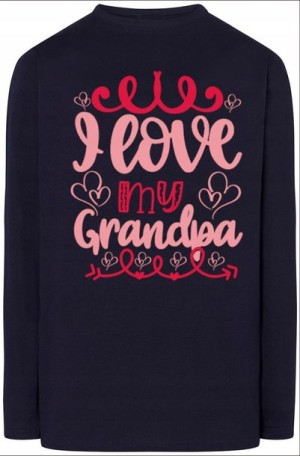 Dzień Dziadka Nadruk Prezent Longsleeve r.XL