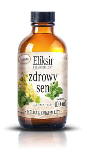 Eliksir syrop Bezalkoholowy na zdrowy sen