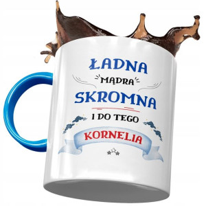 Kubek Błękitny Dla Kornelii Przyjaciółki Prezent