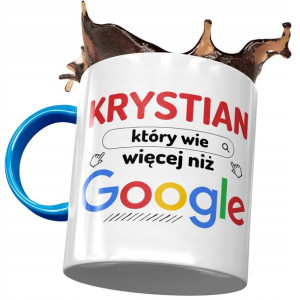 Kubek Błękitny dla Krystiana Kolegi Męża Prezent