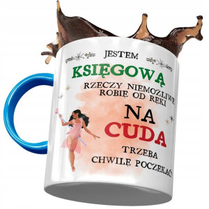 Kubek Błękitny Dla Księgowej Na Cuda prezent