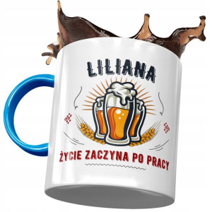 Kubek Błękitny Dla Liliany Koleżanki Żony Prezent