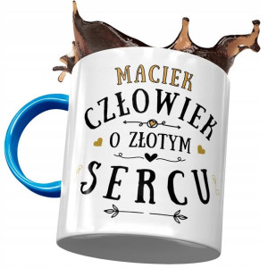 Kubek Błękitny Dla Maćka Macieja Kolegi Męża syna