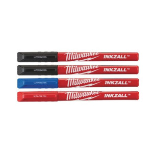 Milwaukee Zestaw 4 Markerów Cienkich Kolorowych Inkzall 0.6mm 48223165