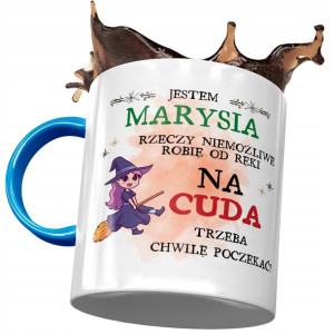 Kubek Błękitny Dla Marysi Maji Mari na Prezent