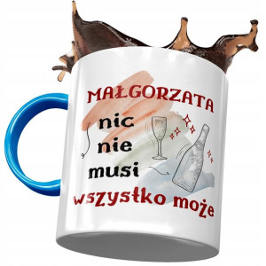 Kubek Błękitny Dla Małgorzaty Koleżanki na Prezent