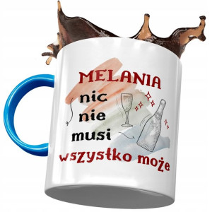Kubek Błękitny Dla Melanii Żony Koleżanki Prezent